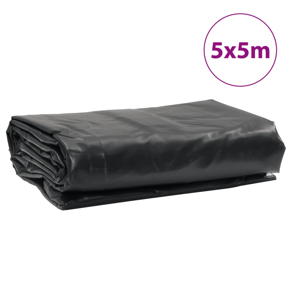 Prelată, negru, 5x5 m, 650 g/m²