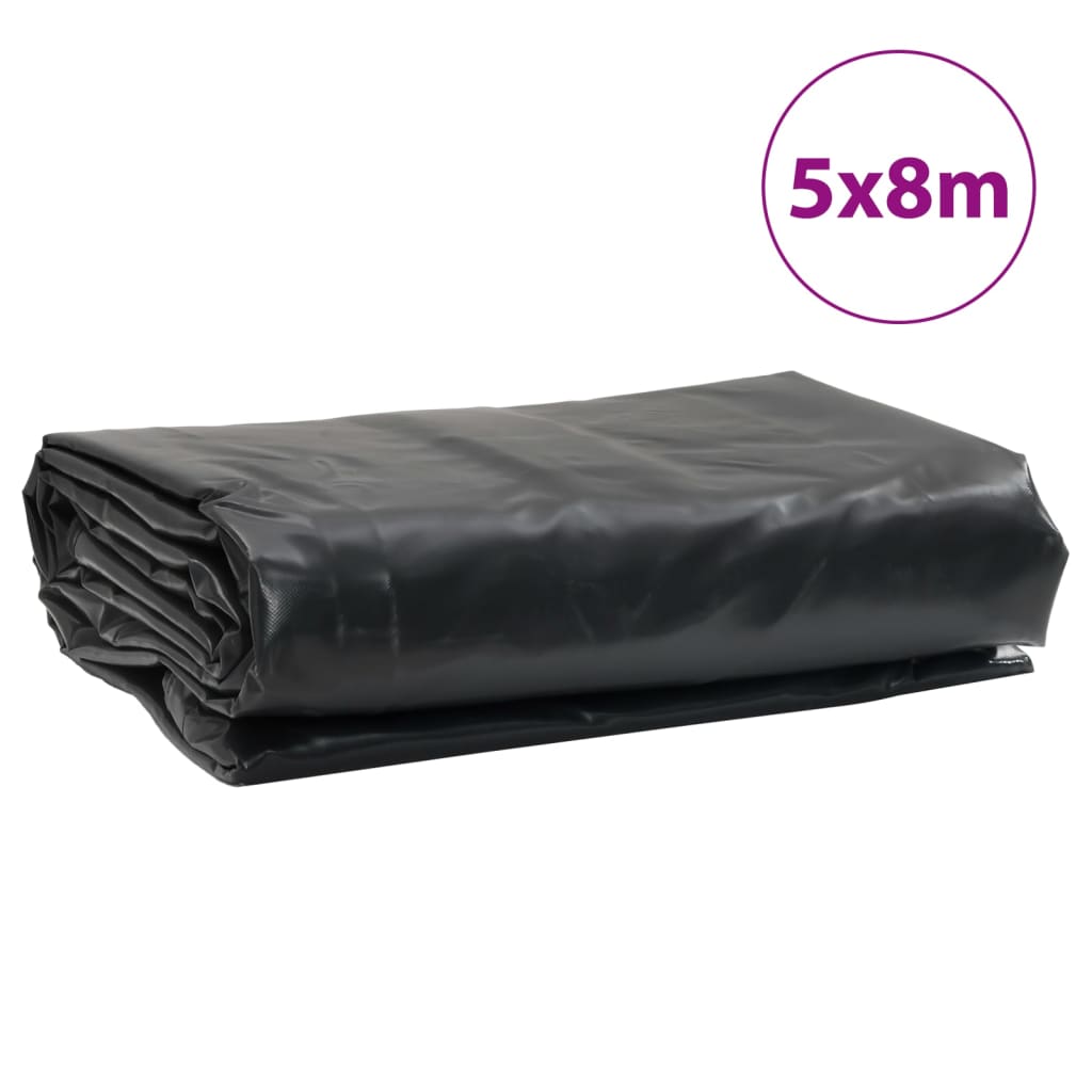 Prelată, negru, 5x8 m, 650 g/m²