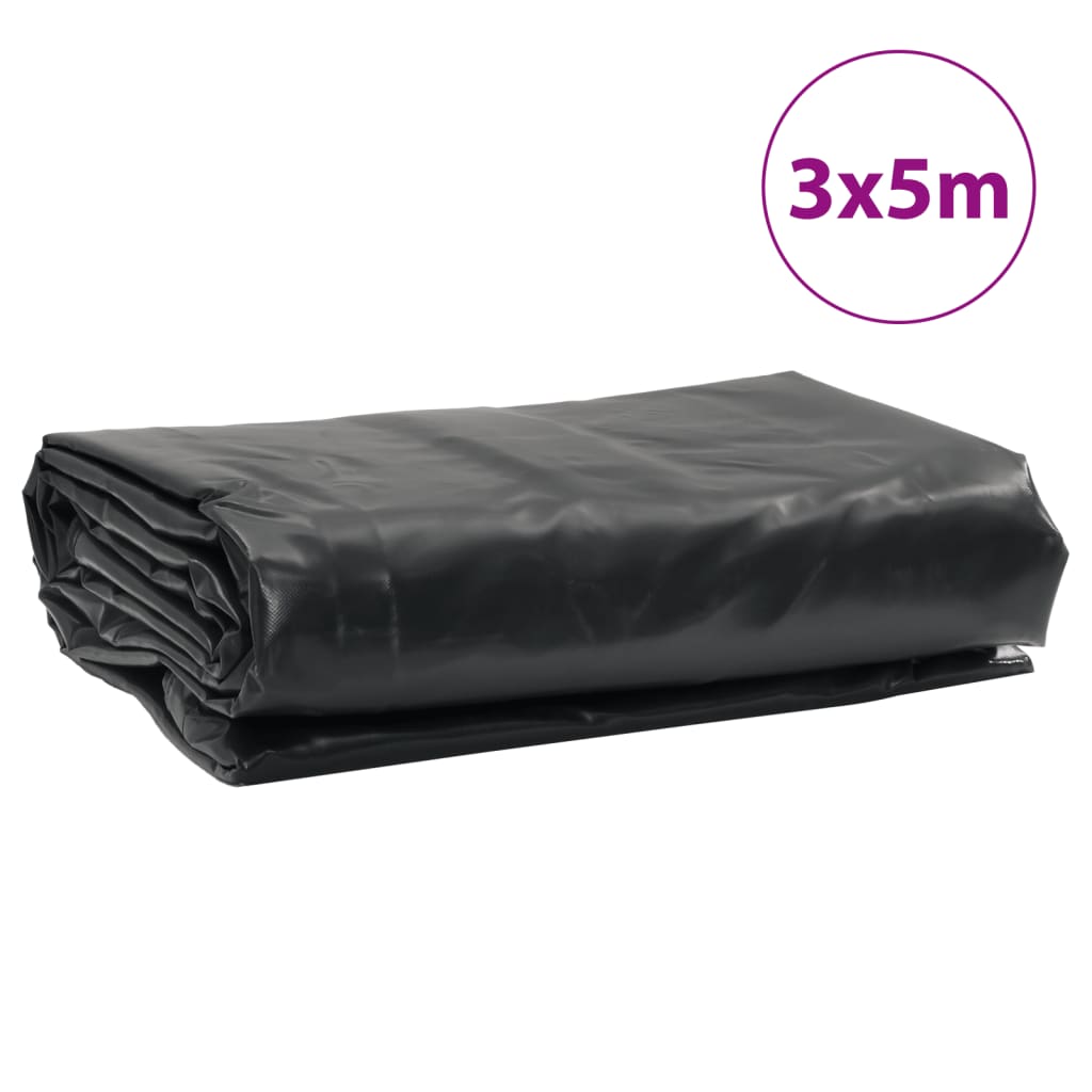 Prelată, antracit, 3x5 m, 650 g/m²