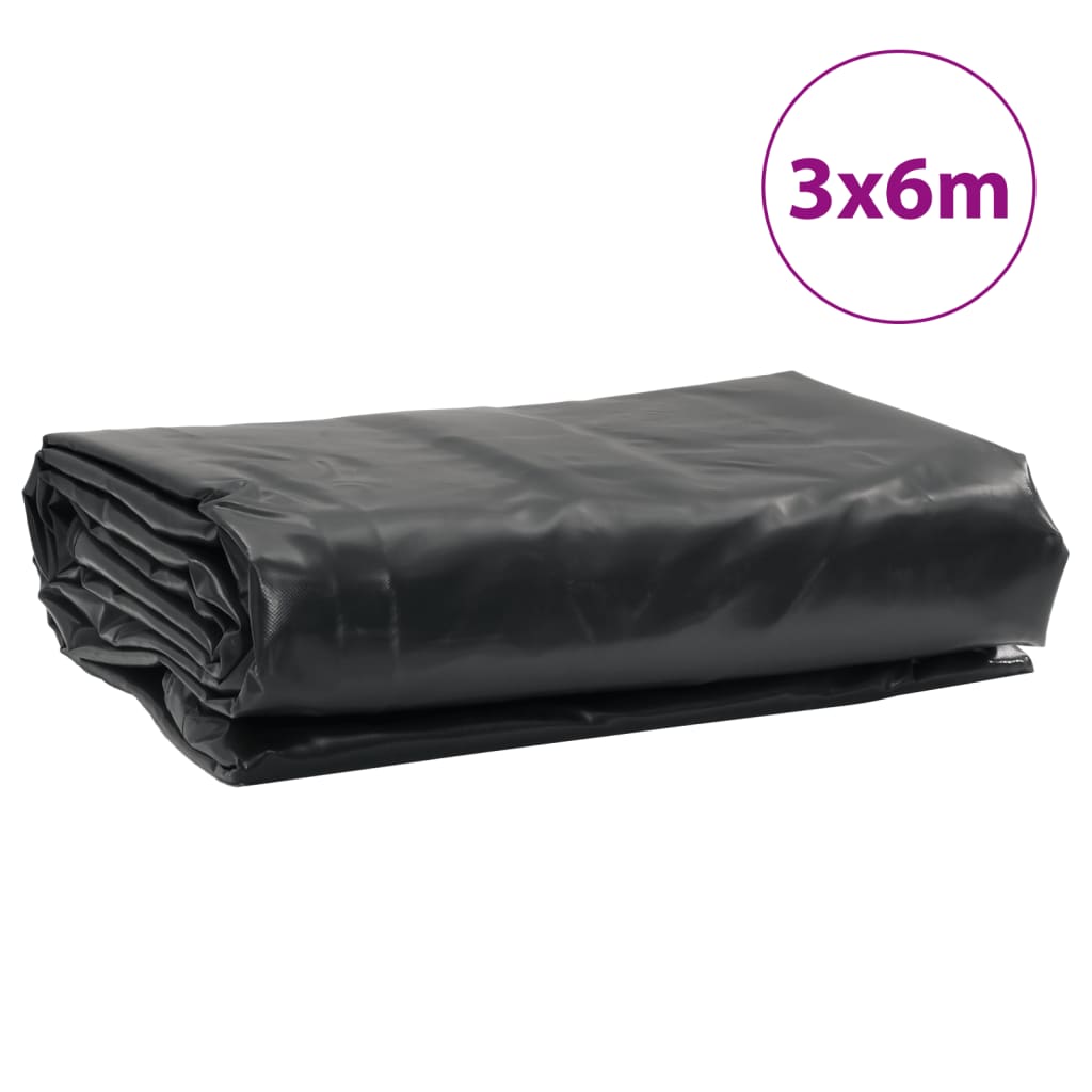 Prelată, antracit, 3x6 m, 650 g/m²