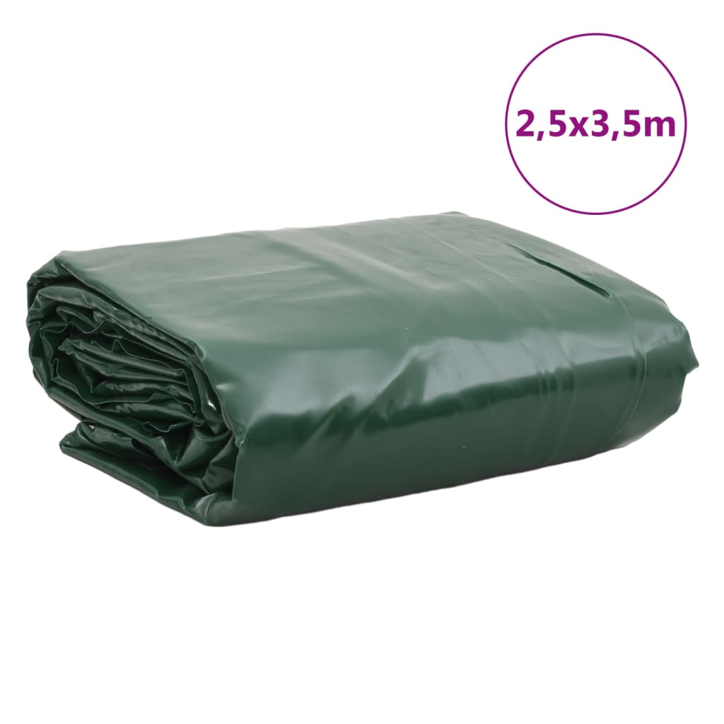 Prelată, verde, 2,5x3,5 m, 650 g/m²