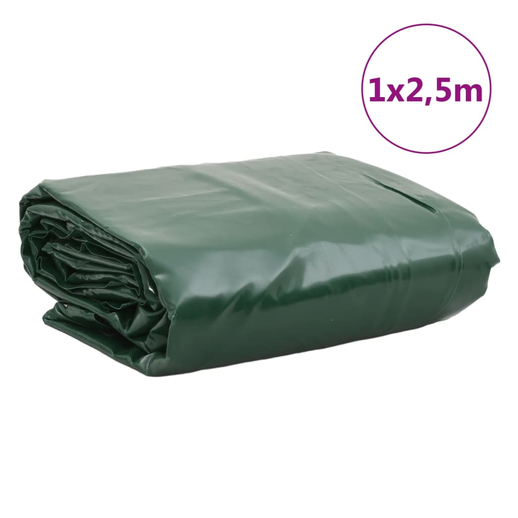 Prelată, verde, 1x2,5 m, 650 g/m²