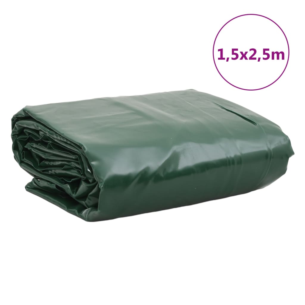 Prelată, verde, 1,5x2,5 m, 650 g/m²