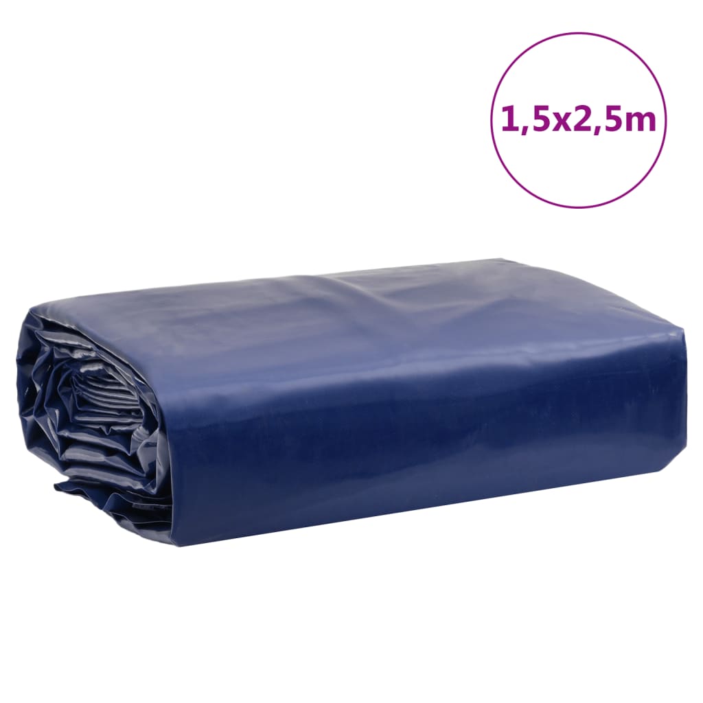 Prelată, albastru, 1,5x2,5 m, 650 g/m²