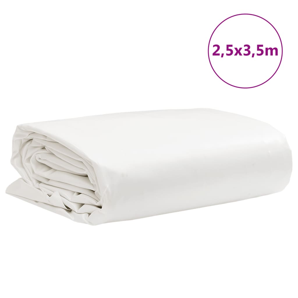 Prelată, alb, 2,5x3,5 m, 650 g/m²