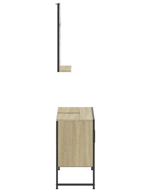 Încărcați imaginea în vizualizatorul Galerie, Set dulapuri de baie, 2 piese, stejar sonoma, lemn prelucrat - Lando

