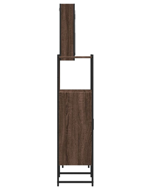 Încărcați imaginea în vizualizatorul Galerie, Set dulapuri de baie, 3 piese, stejar maro, lemn prelucrat - Lando
