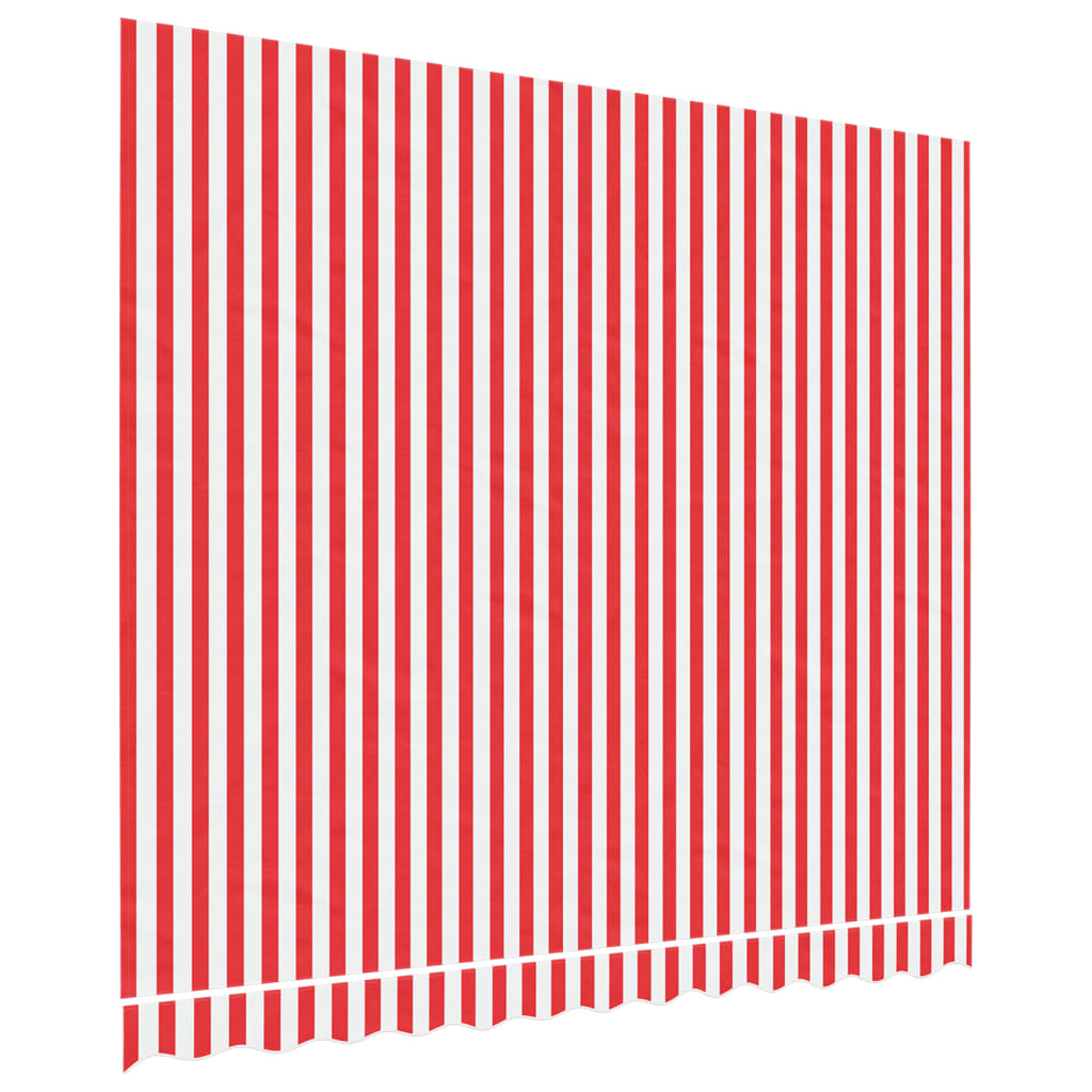 Pânză de rezervă copertină, roșie și albă, 3x2,5 m
