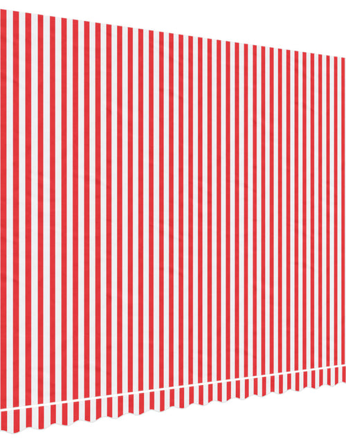 Încărcați imaginea în vizualizatorul Galerie, Pânză copertină de rezervă, dungi roșii și albe, 4x3 m
