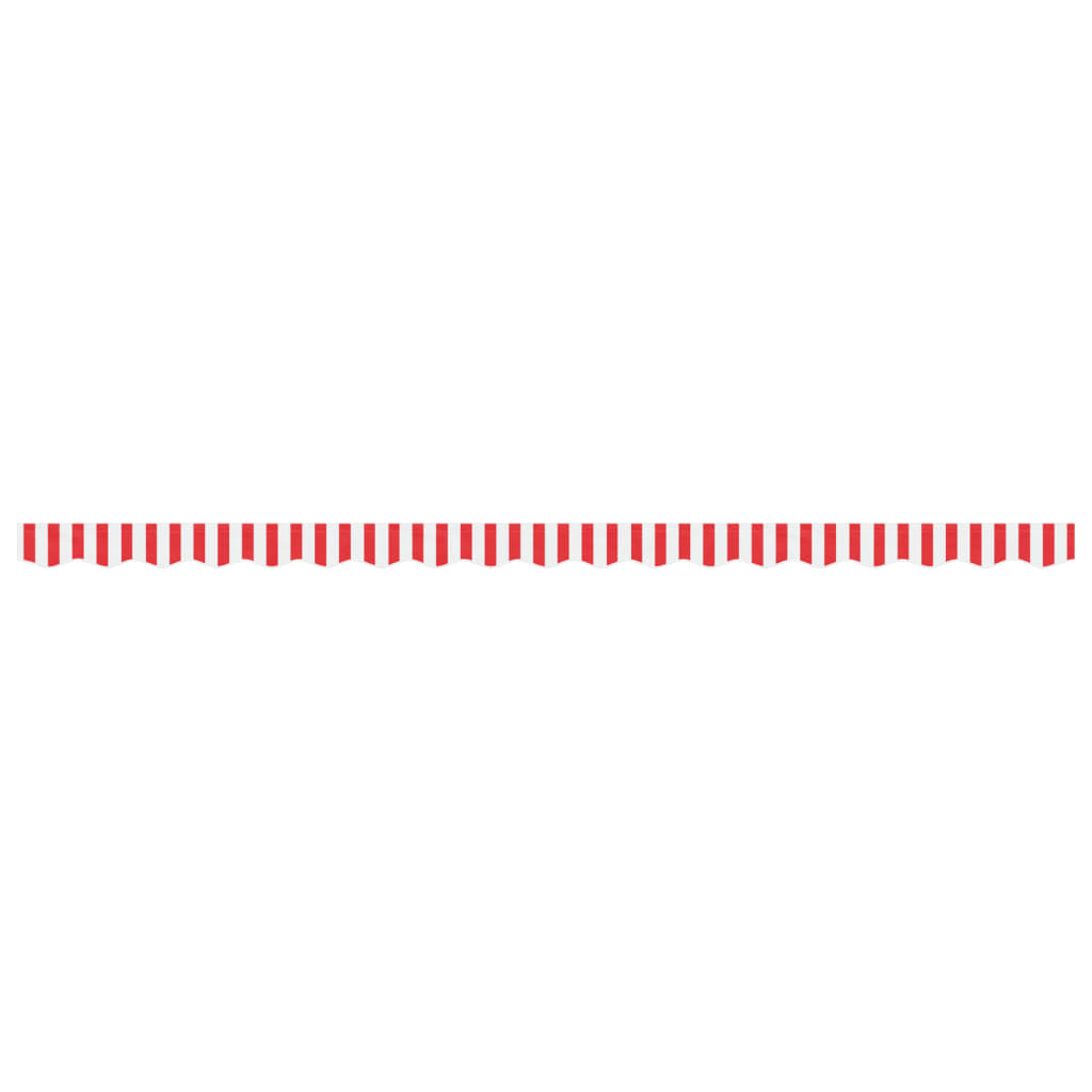 Pânză de rezervă fald copertină, roșu și alb 4,5 m dungi
