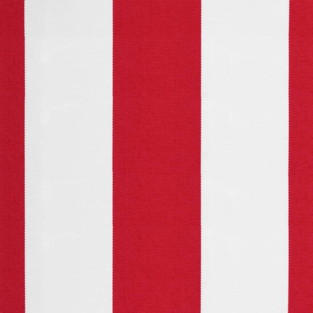Pânză de rezervă fald copertină, roșu și alb 6 m dungi