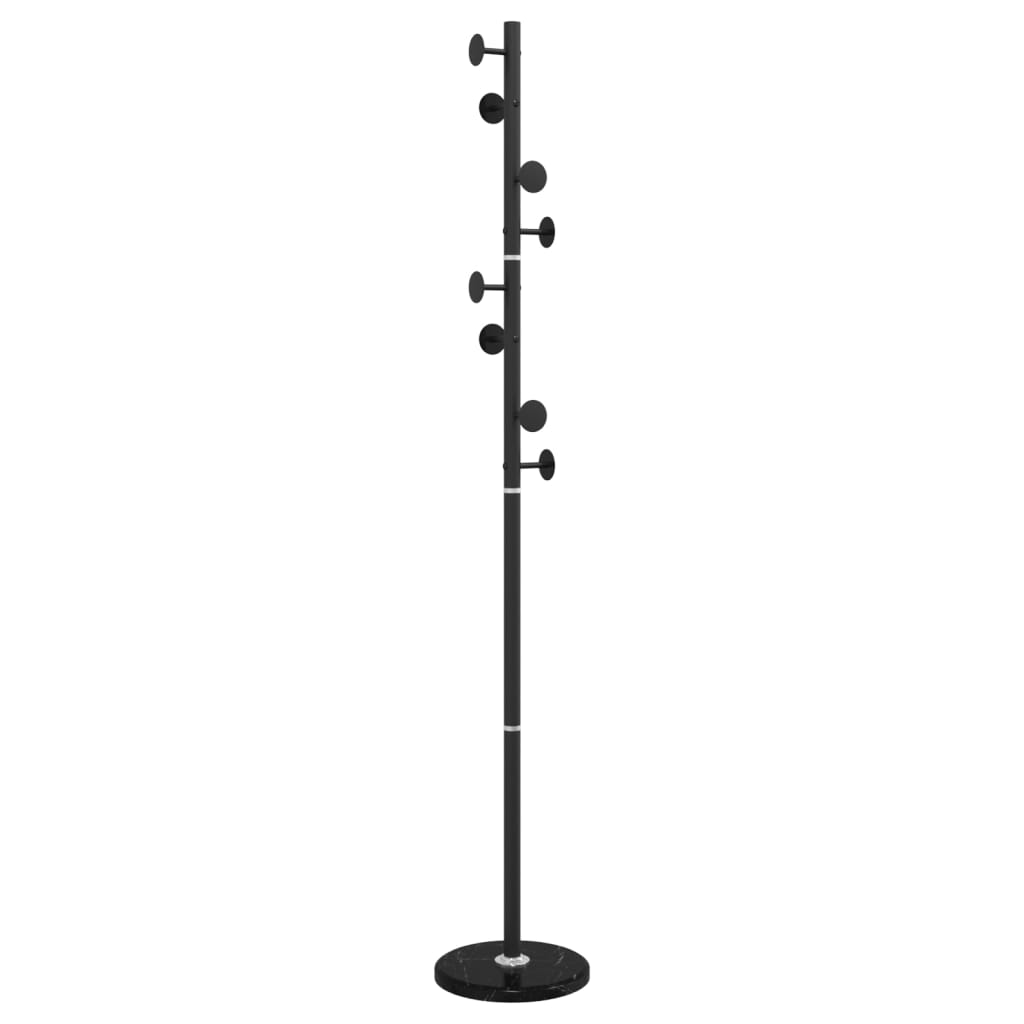 Cuier de haine, negru, 176 cm, fier vopsit electrostatic