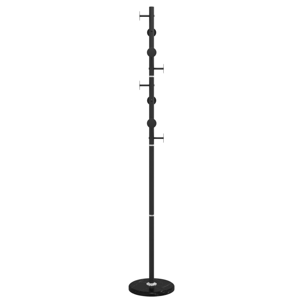 Cuier de haine, negru, 176 cm, fier vopsit electrostatic