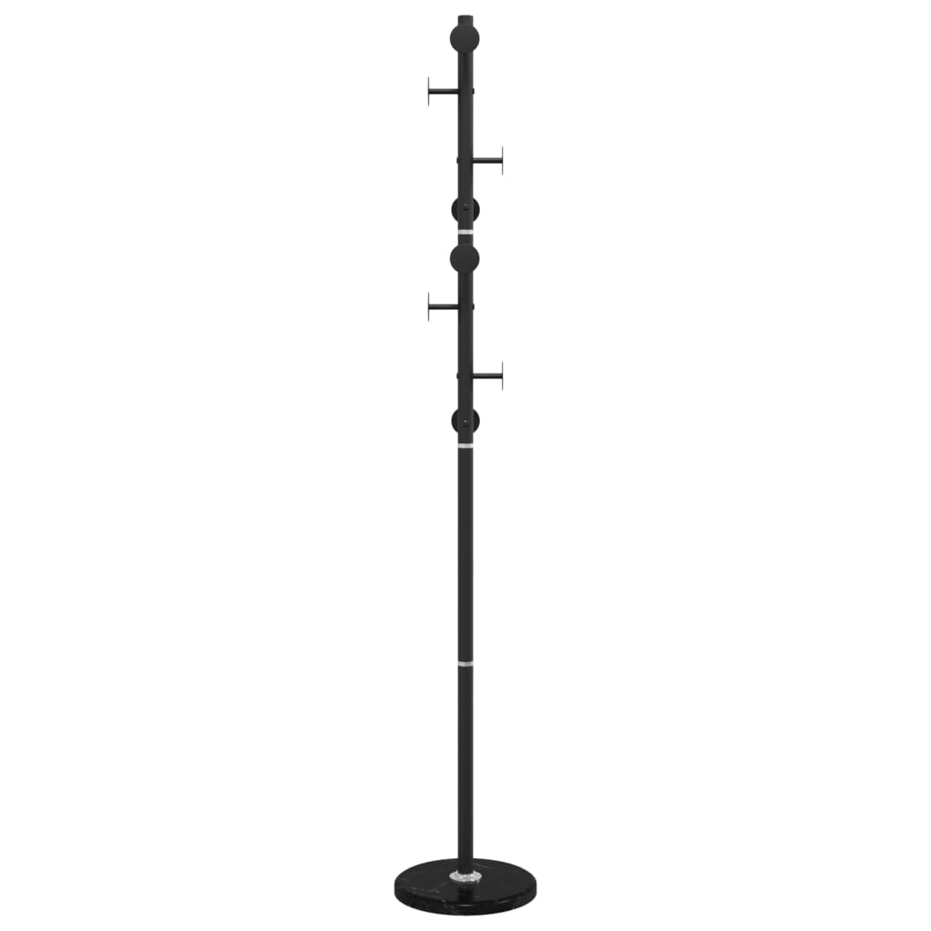 Cuier de haine, negru, 176 cm, fier vopsit electrostatic