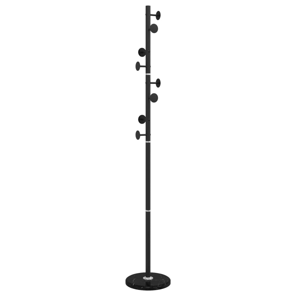 Cuier de haine, negru, 176 cm, fier vopsit electrostatic