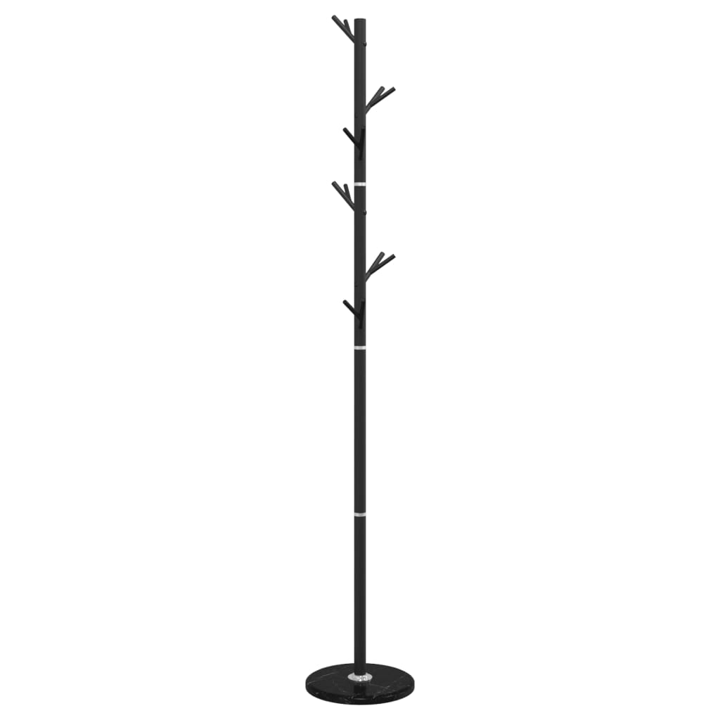 Cuier de haine, negru, 175 cm, fier vopsit electrostatic