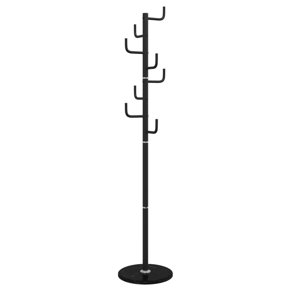 Cuier de haine, negru, 183 cm, fier vopsit electrostatic