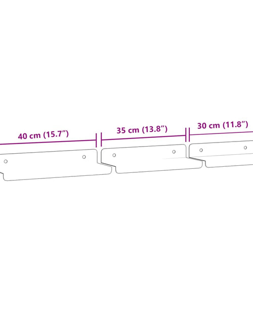 Загрузите изображение в средство просмотра галереи, Rafturi de perete, 3 buc., argintiu, oțel inoxidabil
