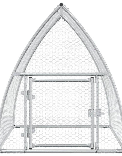 Загрузите изображение в средство просмотра галереи, Coteț pentru păsări, gri, 100x105x120 cm, oțel galvanizat - Lando
