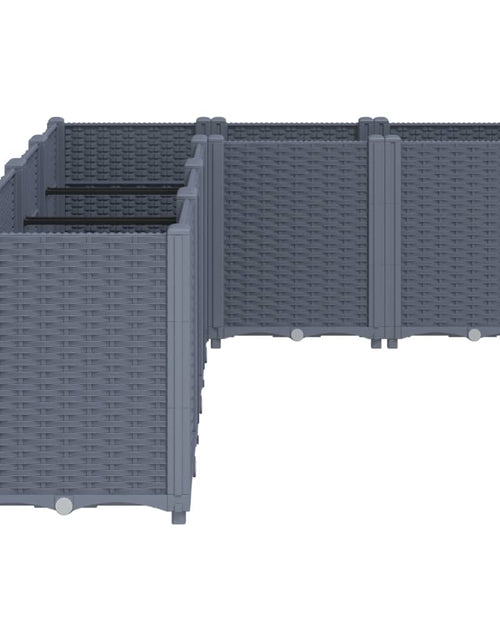 Загрузите изображение в средство просмотра галереи, Jardinieră de grădină, gri, 160x120x53 cm, PP
