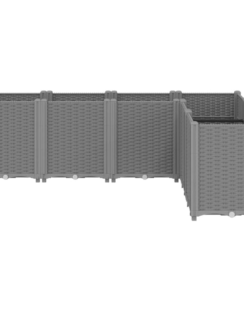 Загрузите изображение в средство просмотра галереи, Jardinieră de grădină, gri deschis, 160x120x53 cm, PP
