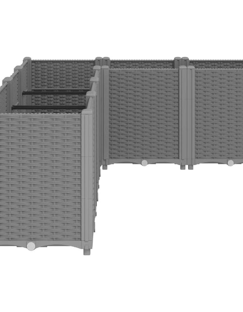 Загрузите изображение в средство просмотра галереи, Jardinieră de grădină, gri deschis, 160x120x53 cm, PP
