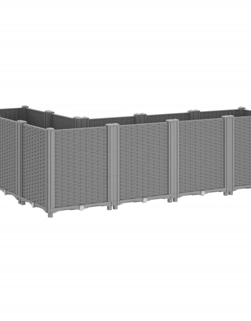 Загрузите изображение в средство просмотра галереи, Jardinieră de grădină, gri deschis, 160x120x53 cm, PP
