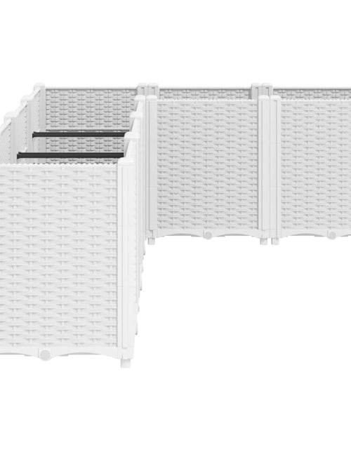 Загрузите изображение в средство просмотра галереи, Jardinieră de grădină, alb, 160x120x53 cm, PP
