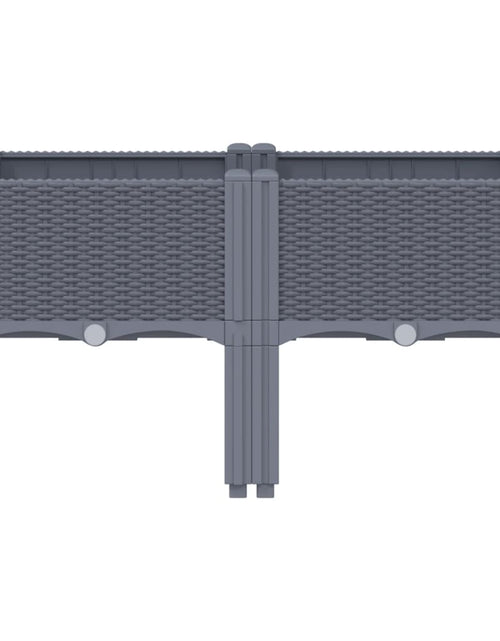 Загрузите изображение в средство просмотра галереи, Jardinieră de grădină cu picioare, gri, 80x40x42 cm, PP
