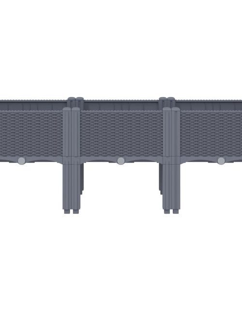 Загрузите изображение в средство просмотра галереи, Jardinieră de grădină cu picioare, gri, 120x40x42 cm, PP
