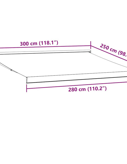 Încărcați imaginea în vizualizatorul Galerie, Copertina retractabilă manual, vișiniu, 300x250 cm
