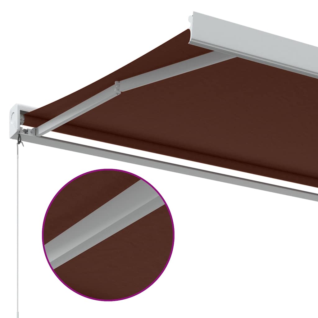 Copertina retractabilă manual, vișiniu, 350x250 cm