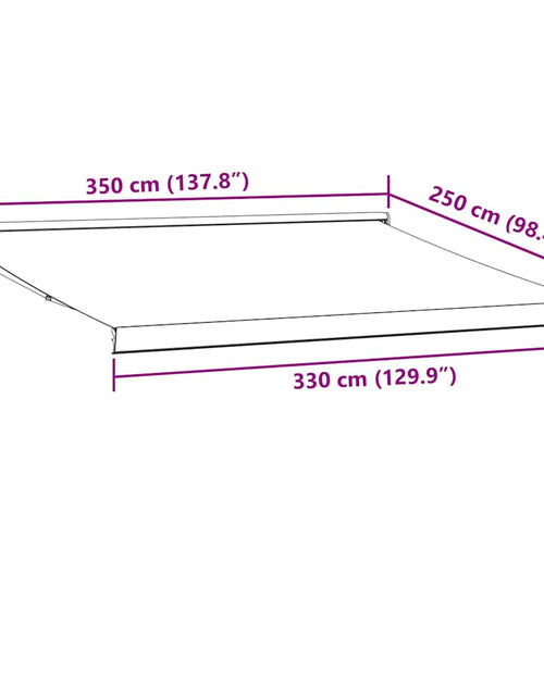 Încărcați imaginea în vizualizatorul Galerie, Copertina retractabilă manual, vișiniu, 350x250 cm
