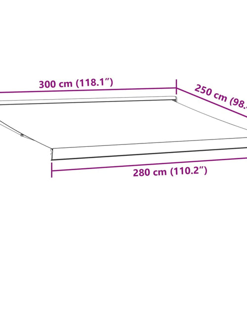 Încărcați imaginea în vizualizatorul Galerie, Copertina retractabilă manual, vișiniu, 300x250 cm
