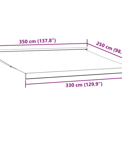 Загрузите изображение в средство просмотра галереи, Copertină retractabilă manual, maro, 350x250 cm
