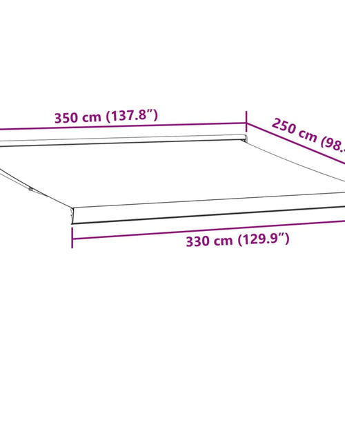 Încărcați imaginea în vizualizatorul Galerie, Copertină retractabilă manual, maro, 350x250 cm
