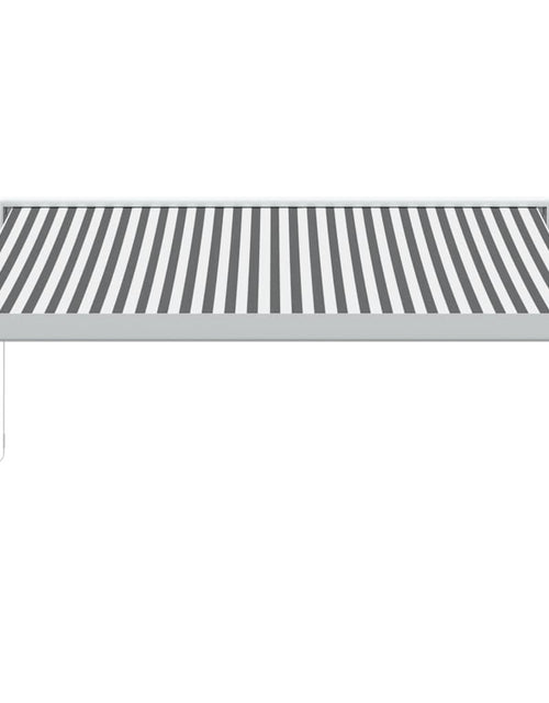 Загрузите изображение в средство просмотра галереи, Copertină retractabilă antracit/alb, 3,5x2,5 m, textil/aluminiu
