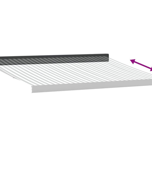 Загрузите изображение в средство просмотра галереи, Copertină retractabilă antracit/alb, 3x2,5 m, textil/aluminiu
