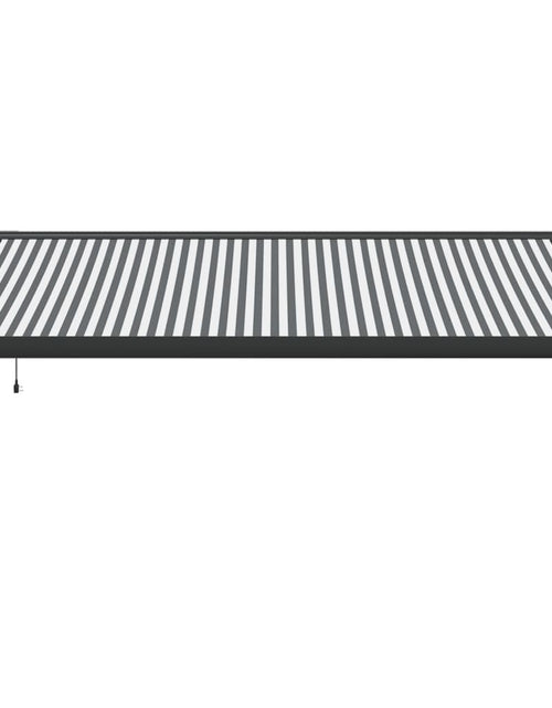 Загрузите изображение в средство просмотра галереи, Copertină retractabilă antracit/alb, 4x3 m, textil/aluminiu
