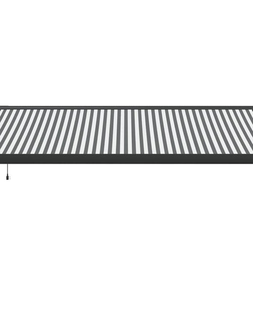 Загрузите изображение в средство просмотра галереи, Copertină retractabilă antracit/alb, 4,5x3 m, textil/aluminiu
