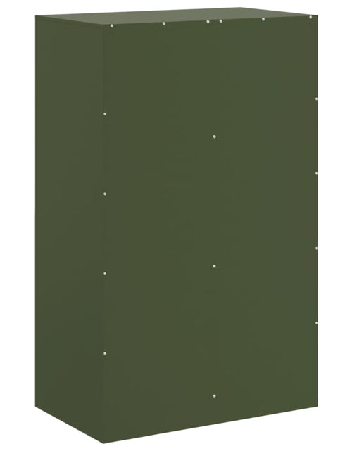 Загрузите изображение в средство просмотра галереи, Comodă verde măslină 67x39x107 cm oțel
