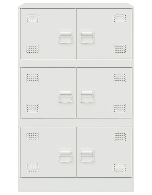 Загрузите изображение в средство просмотра галереи, Servantă, alb, 67x39x107 cm, oțel
