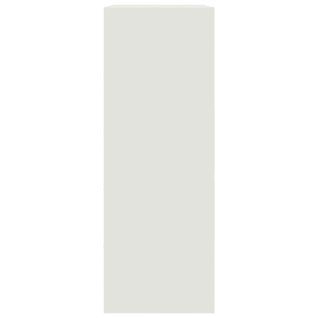 Servantă, alb, 67x39x107 cm, oțel
