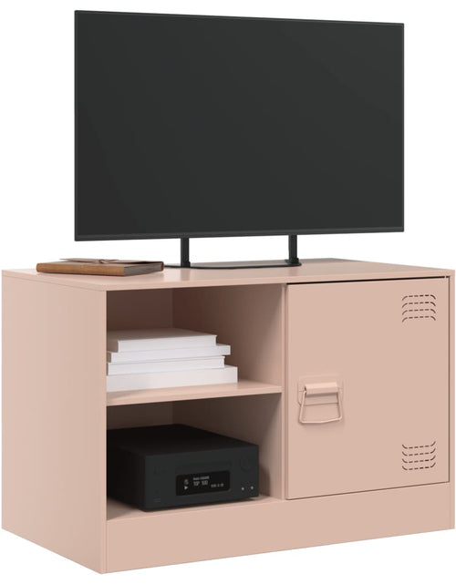 Загрузите изображение в средство просмотра галереи, Dulapuri TV 2 buc Roz 67x39x44 cm Otel
