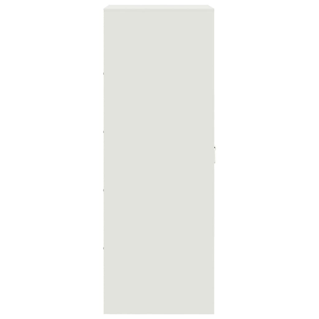 Servantă, alb, 34,5x39x107 cm, oțel