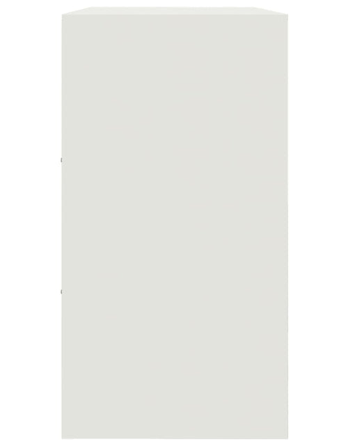 Загрузите изображение в средство просмотра галереи, Servantă, alb, 99x39x73 cm, oțel
