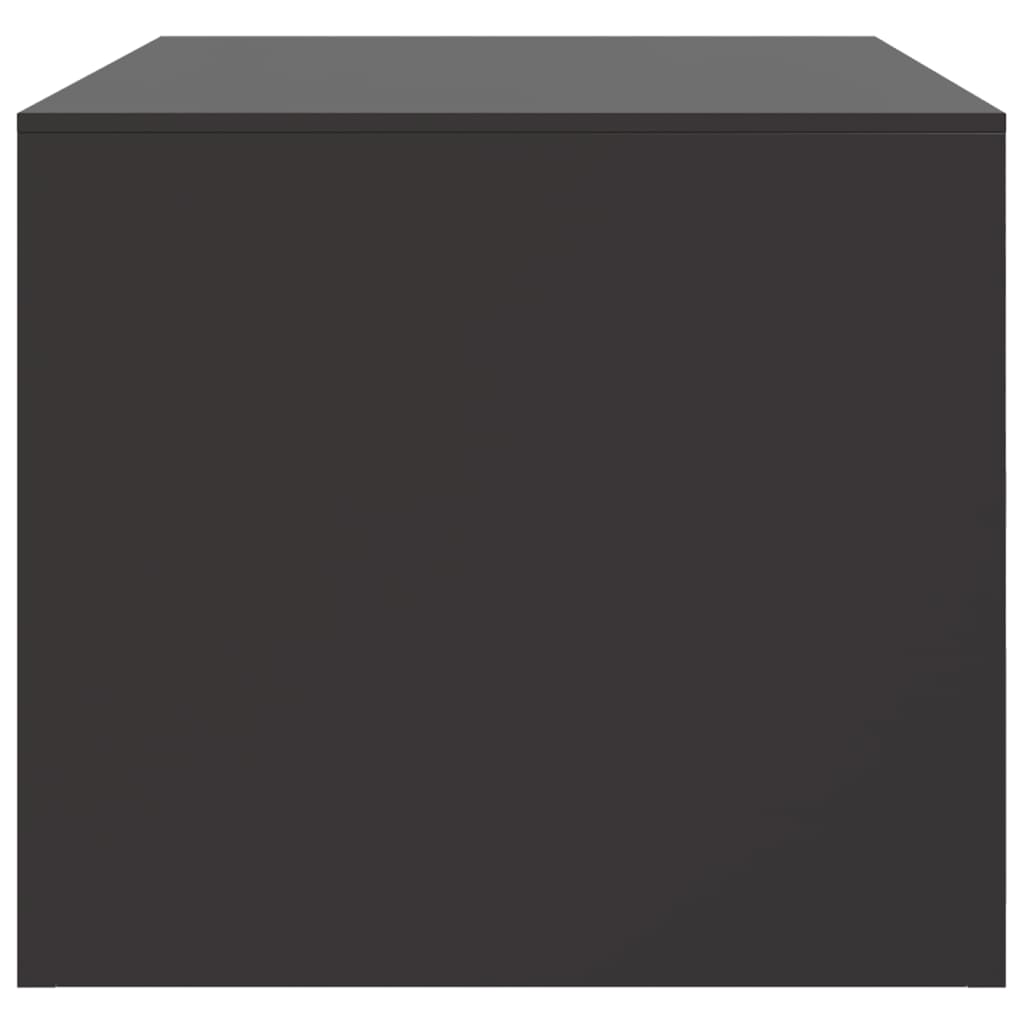 Măsuță de cafea, negru, 67x50x44 cm, oțel