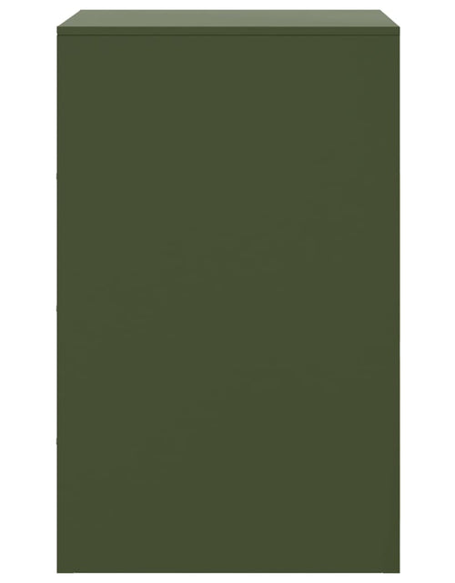 Загрузите изображение в средство просмотра галереи, Noptieră, verde olive, 34,5x39x62 cm, oțel
