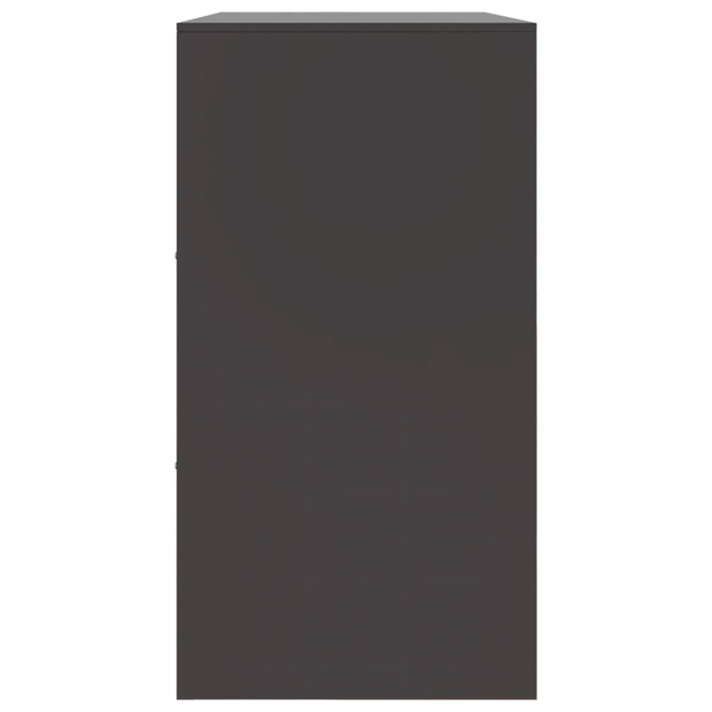 Servantă, negru, 99x39x73 cm, oțel