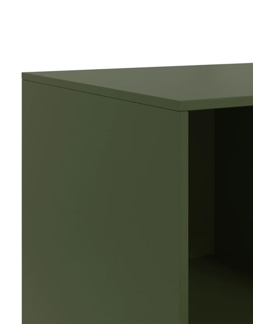 Загрузите изображение в средство просмотра галереи, Bufeta verde măslină 99x39x73 cm oțel
